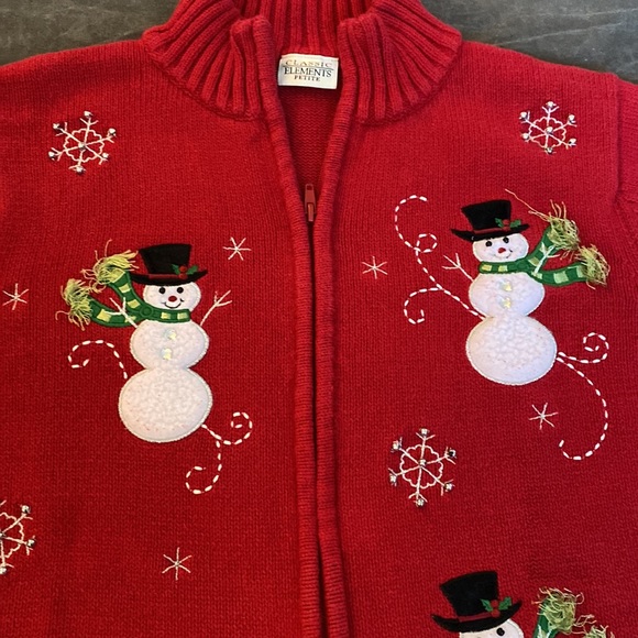 Vintage Christmas snowman sweater - Picture 7 of 11